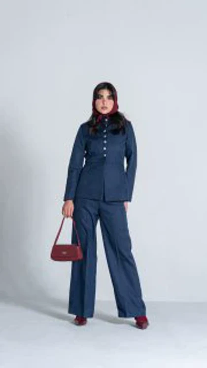 ست کت شلوار Night blue دوحالته