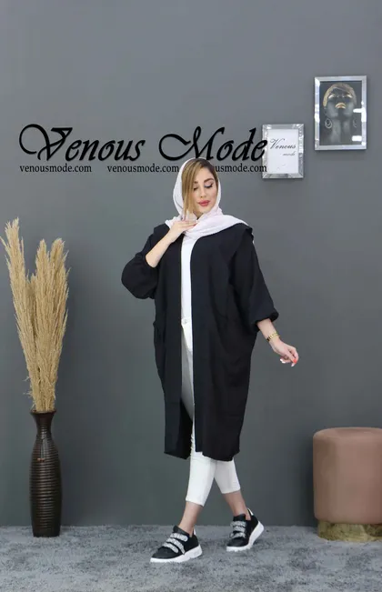مانتو بلند جیب پیله دار
