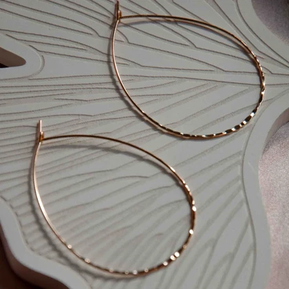 گوشواره اشکی بزرگ قفل دار