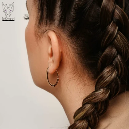 گوشواره مینیمال طلایی ژوپینگ