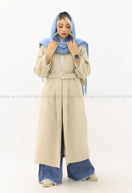 پالتو فوتر 6دکمه آستر دار کد1005028