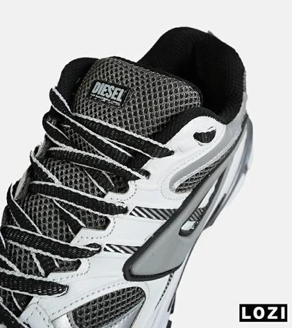 کفش کتانی مردانه سفید طوسی DIESEL S-SERENDIPITY SPORT مدل 7718