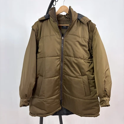 کاپشن وست شو قهوه ای دخترانه مدل ساده