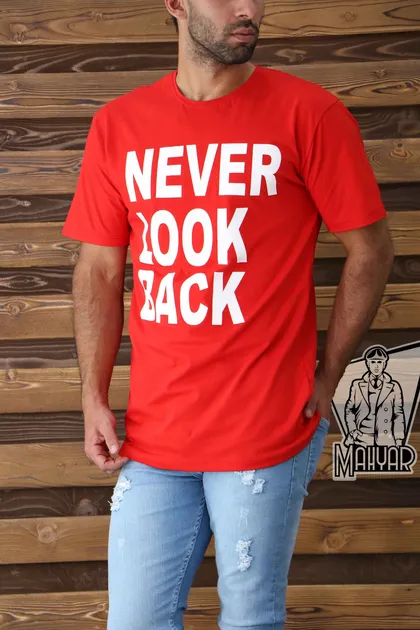 تیشرت آستین کوتاه NEVER LOOK BACK