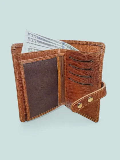 کیف پول دستی چرم طبیعی مدل مرلین
