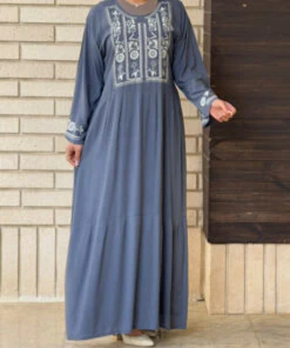 پیراهن مشکی محرمی نخی 6938