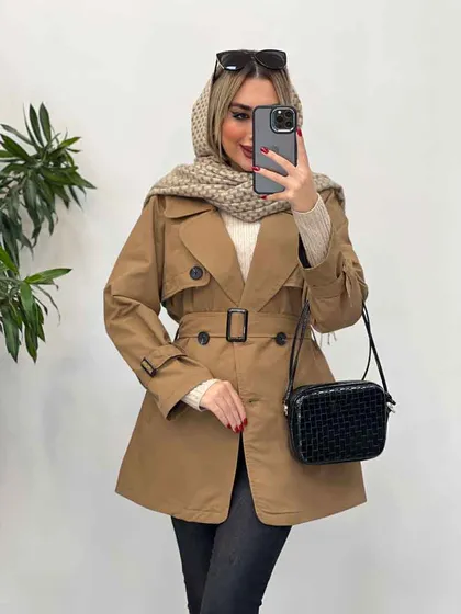 بارانی ژیله دکمه دار