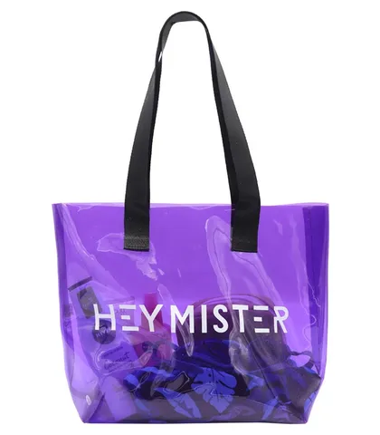 کیف استخری شفاف ضد آب طرح Hey Mister کد 15106