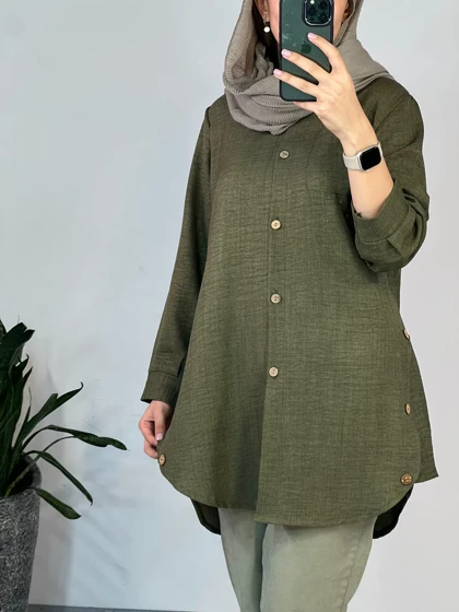 مانتو دکمه دار آواز