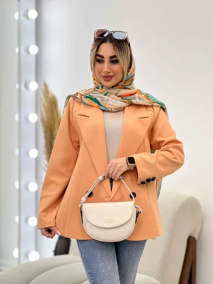 مانتو مازراتی دو دکمه بغل چاک
