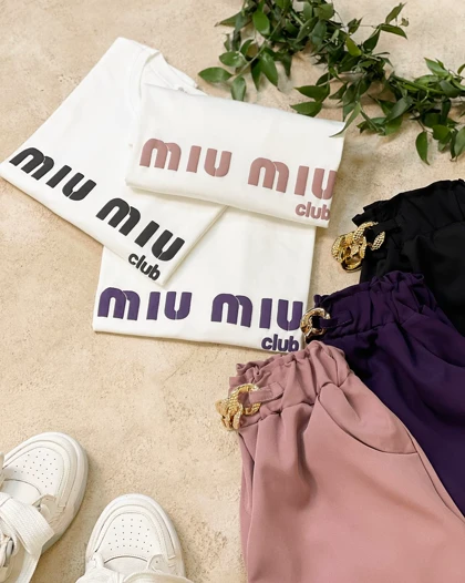 تی‌شرت و شلوارک نخ‌پنبه