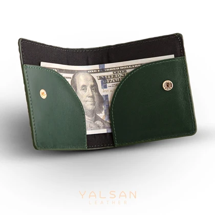 کیف پول چرم یلسان مدل سوشا کد 159-GAN