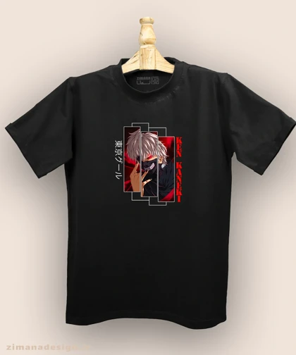 تیشرت مردانه و زنانه طرح توکیو غول شخصیت کانکی کد 914