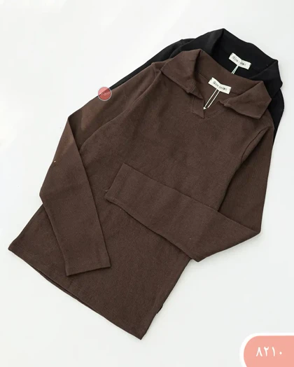 بلوزکبریتی یقه دار 8210