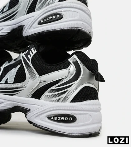کفش کتانی مردانه و زنانه مشکی سفید NEW BALANCE 530