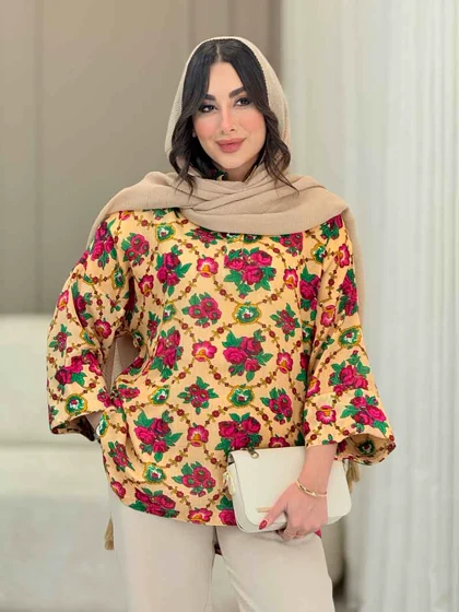 شومیز جلو بسته گلناز