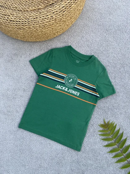 تیشرت سبز طرح Jack & Jones