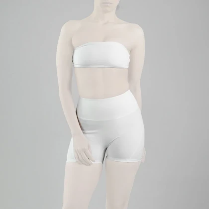 ست دکلته و کشاله بند ورزشی زنانه مدل ES927 سفید