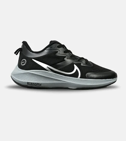 کفش کتانی مردانه مشکی طوسی NIKE AIR zoomx