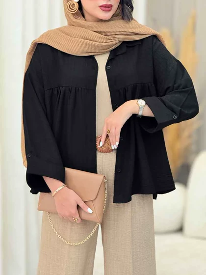 مانتو چین‌دار نیارا