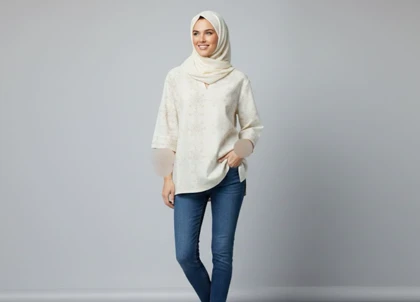 شومیز لینن گلدوزی شده