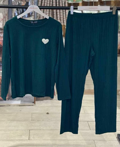 بلوز شلوار نرمال سیاه اینجه رنگ کله غازی کد 1-26003