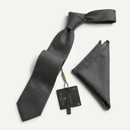 کراوات و پوشت دستدوز طرح لیزارد برند Massimo Dutti