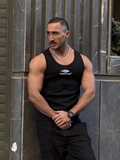 رکابی تنک تاپ BALENCIAGA کوپ آیسان اسلامی مشکی