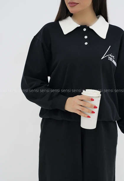 دورس زنانه دونخ پنبه یقه دارکد1006903