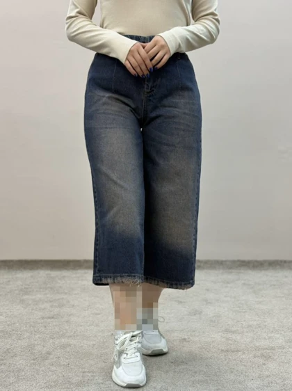 شلوار ایزی جین آبی تینت ام کی