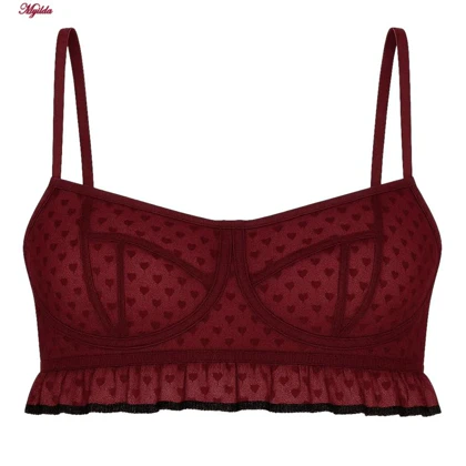 ست شورت و نیم‌تنه زنانه مدل فنردار رنگ قرمز ماییلدا کد 5432-606