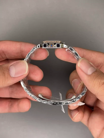 ساعت مچی کارتیه پنتر سیلور رزگلد دورنگین Cartier Panthere