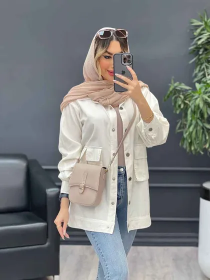 مانتو سه جیب پایین پاگن آیدا