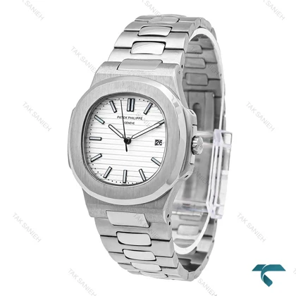 پتک فیلیپ ناتیلوس مردانه سیلور صفحه سفید Patek-6057-G