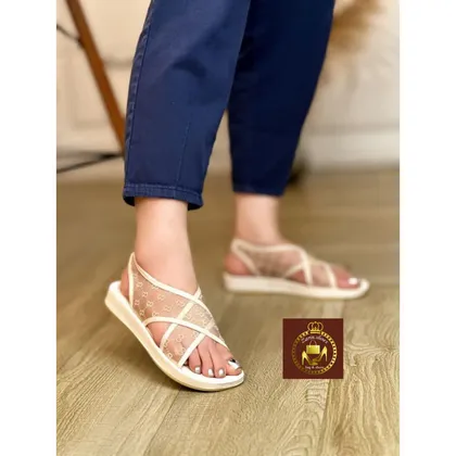 صندل تابستانه زنانه توری کد AA 10