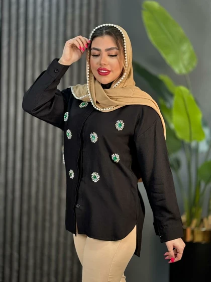 مانتو سنگدوزی شهرزاد کد 1735