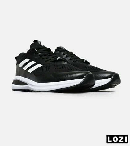 کفش کتانی مردانه و زنانه مشکی سفید ADIDAS BONCE مدل 8475