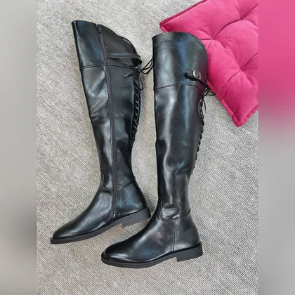 بوت بالای زانو پشت‌بندی