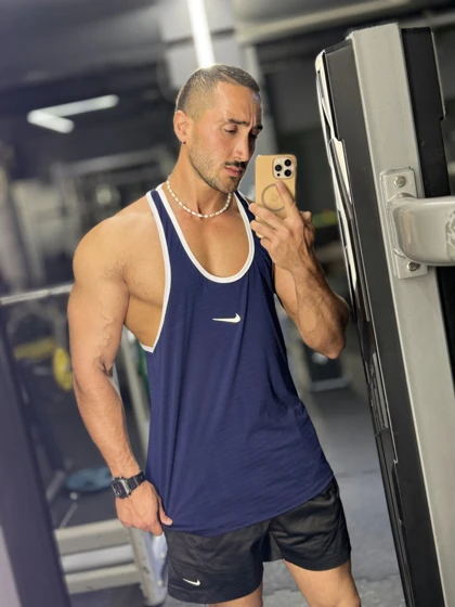 رکابی قهرمانی طرح Nike بدنسازی سرمه ای