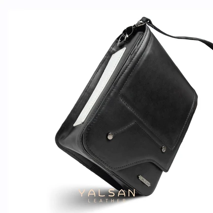 کیف دوشی چرم یلسان مدل هایکا کد 102-GN