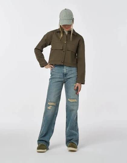 کت کراپ کتان کجراه دوجیب