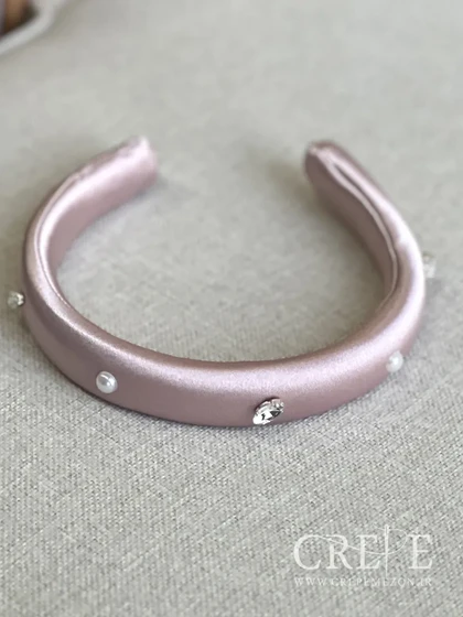 تل ساتن با نگین و مروارید