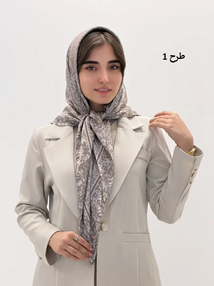 4586-روسری ژاکارد شهرزاد