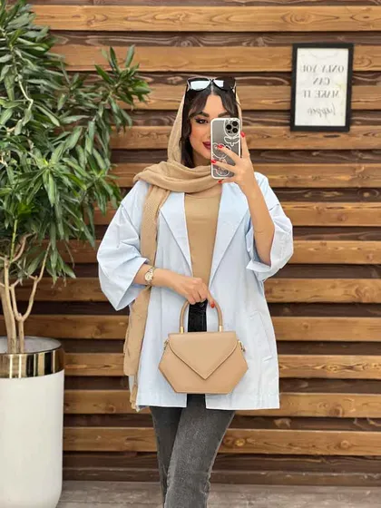 مانتو لینن پانچ پایین گت