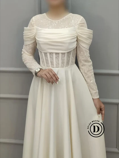 پیراهن بلند ارکیده 7033