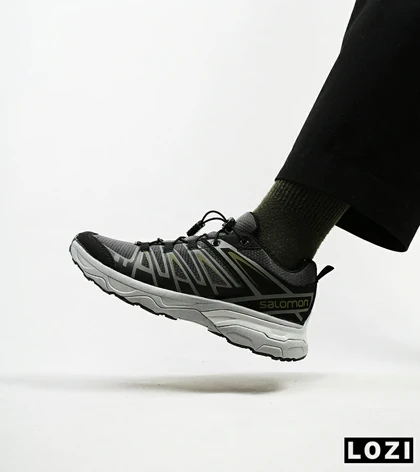 کفش کتانی مشکی طوسی سبز Salomon X ULTRA