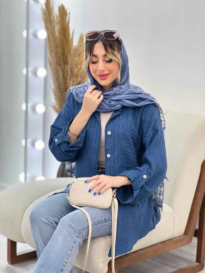 شومیز تک جیب نلی