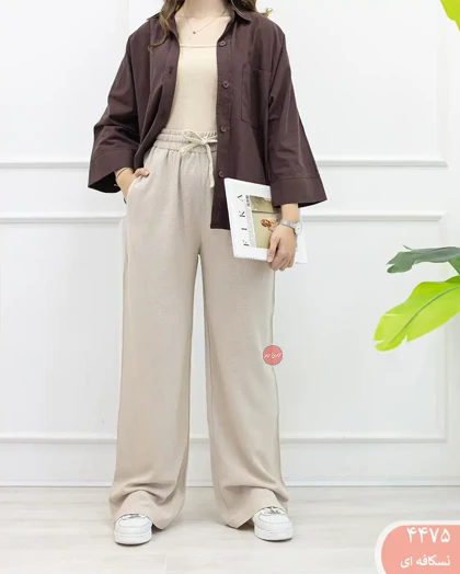 شلوار بگ لینن رویال 4475