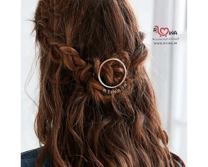 گیره فلزی مجلسی مو هندسی مدل دایره
