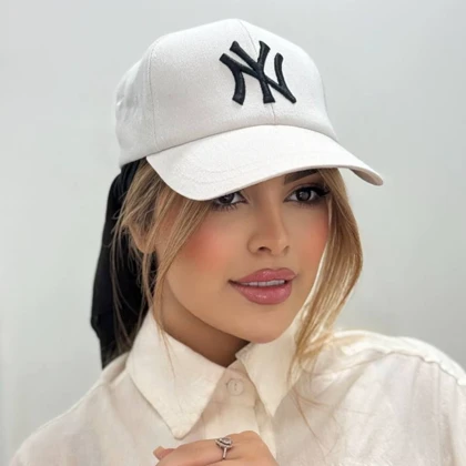 کلاه بیسبالی کتان گلدوزی NY